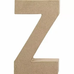 SUPER OFERTA **40%** Letra Z de papel maché 20x11cm
