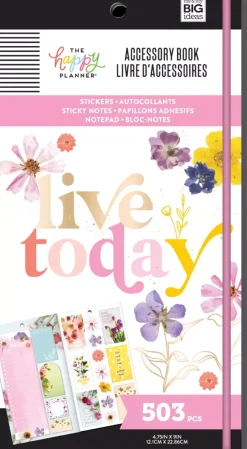 SUPER OFERTA **40%** Libro de Accesorios Pressed Florals Happy Planner
