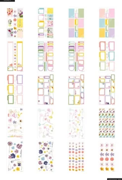 SUPER OFERTA **40%** Libro de Accesorios Pressed Florals Happy Planner