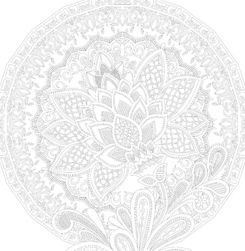 SUPER OFERTA **50%** Lienzo sobre bastidor para colorear Mandala #01 Phoenix 30x30cm