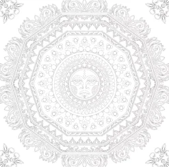 SUPER OFERTA **50%** Lienzo sobre bastidor 3D para colorear Mandala #02 Phoenix 30x30cm