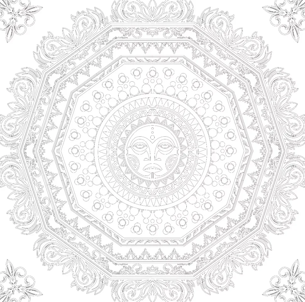 SUPER OFERTA **50%** Lienzo sobre bastidor 3D para colorear Mandala #02 Phoenix 30x30cm