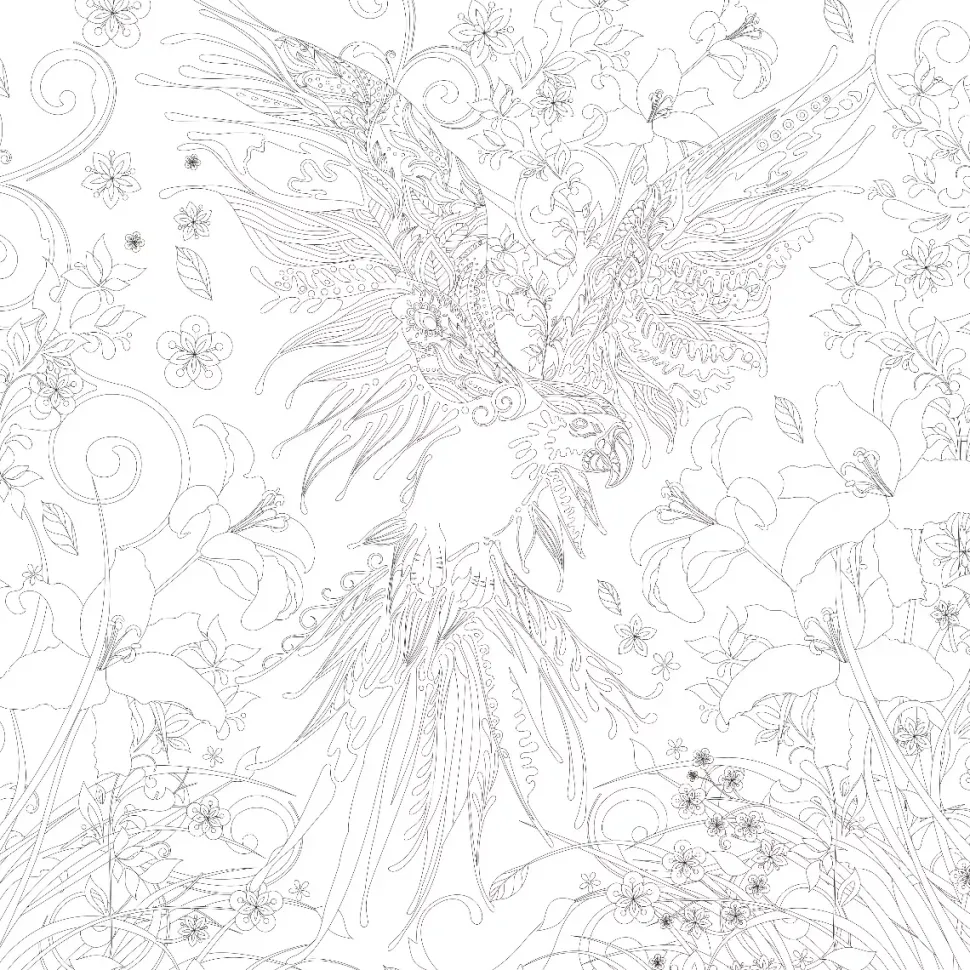 SUPER OFERTA **50%** Lienzo sobre bastidor 3D para colorear Loro Phoenix 30x30cm