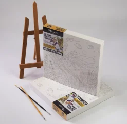 SUPER OFERTA **50%** Lienzo sobre bastidor 3D para colorear Pez Phoenix 30x30cm