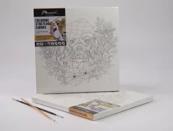 SUPER OFERTA **50%** Lienzo sobre bastidor para colorear Perro Phoenix 30x30cm