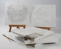 SUPER OFERTA **50%** Lienzo sobre bastidor para colorear Perro Phoenix 30x30cm