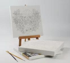 SUPER OFERTA **50%** Lienzo sobre bastidor para colorear Perro Phoenix 30x30cm