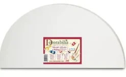 SUPER OFERTA **40%** Lienzo sobre bastidor semicircular Stamperia 60cm