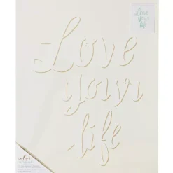 SUPER OFERTA **40%** Lámina acuarelable Love Your Life Color Reveal 40x50cm