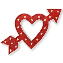 SUPER OFERTA **60%** Marquee Love Corazón con flecha 35cm