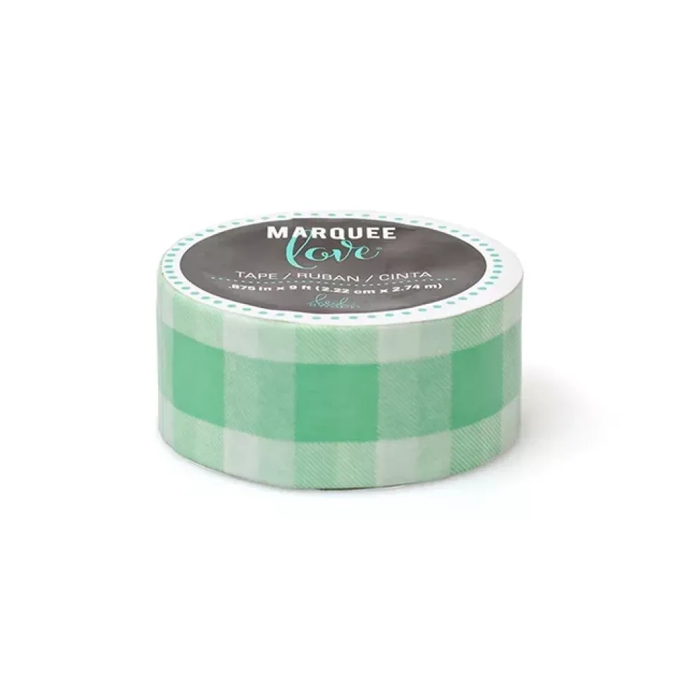 SUPER OFERTA **40%** Marquee Love Mint Gingham Washi Tape