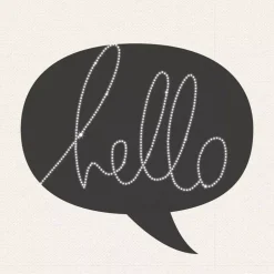 SUPER OFERTA **50%** Marquee Love Canvas Hello