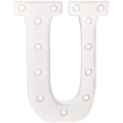 SUPER OFERTA **80%** Marquee Love Letra U 25cm