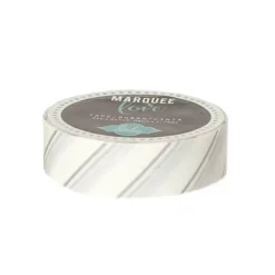 SUPER OFERTA **40%** Marquee Love Silver Foil Pinstripe Washi Tape