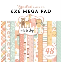 SUPER OFERTA **40%** Mega Set de Scrapbooking Our Baby Girl Echo Park