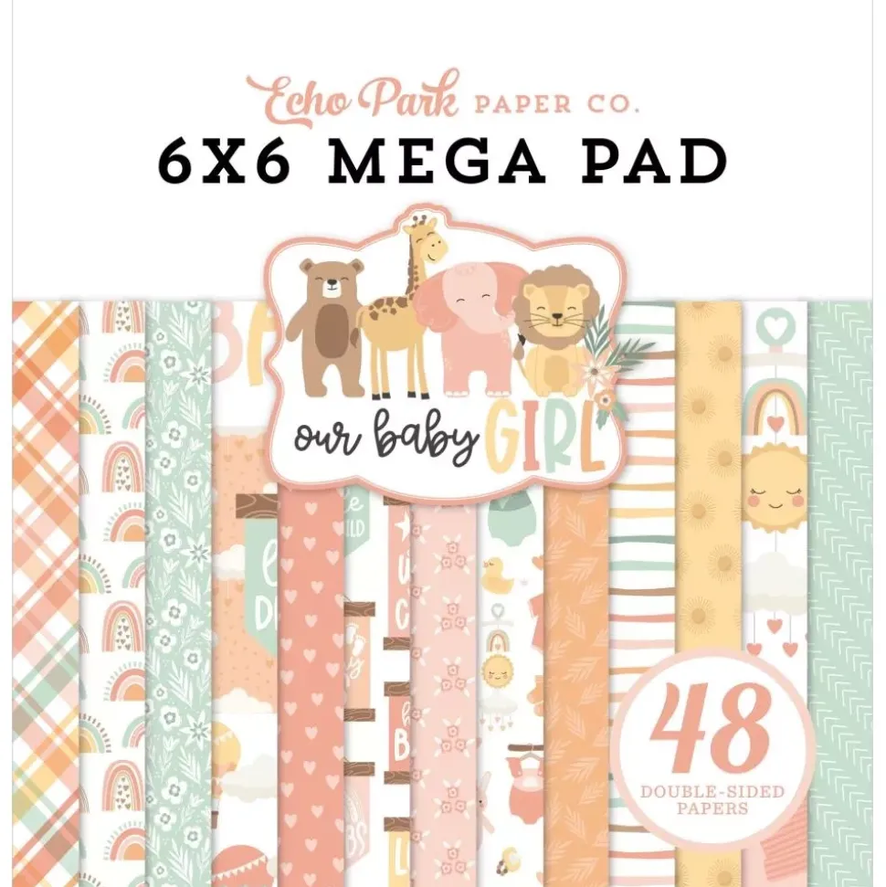 SUPER OFERTA **40%** Mega Set de Scrapbooking Our Baby Girl Echo Park