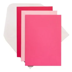 SUPER OFERTA **30%** Pack 6 Tarjetas y Sobres Pinks Bazzill