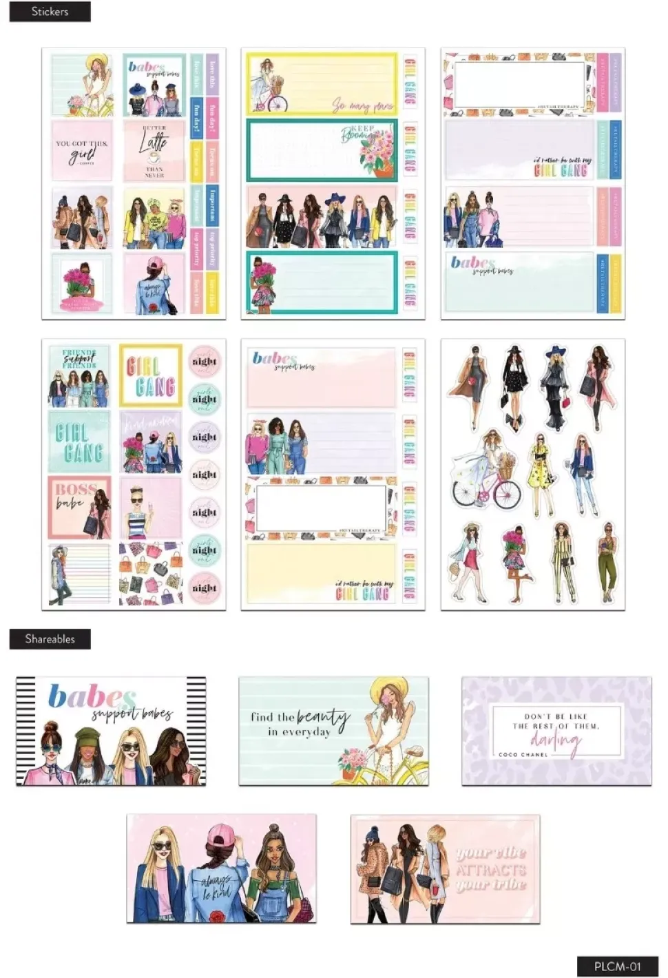 SUPER OFERTA **30%** Pack de Accesorios Mini Companion Rongrong x Happy Planner