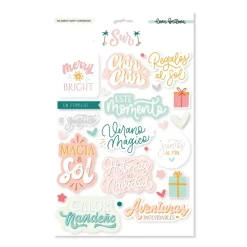 SUPER OFERTA **30%** Palabras de Foam y Cardstock Sur Lora Bailora