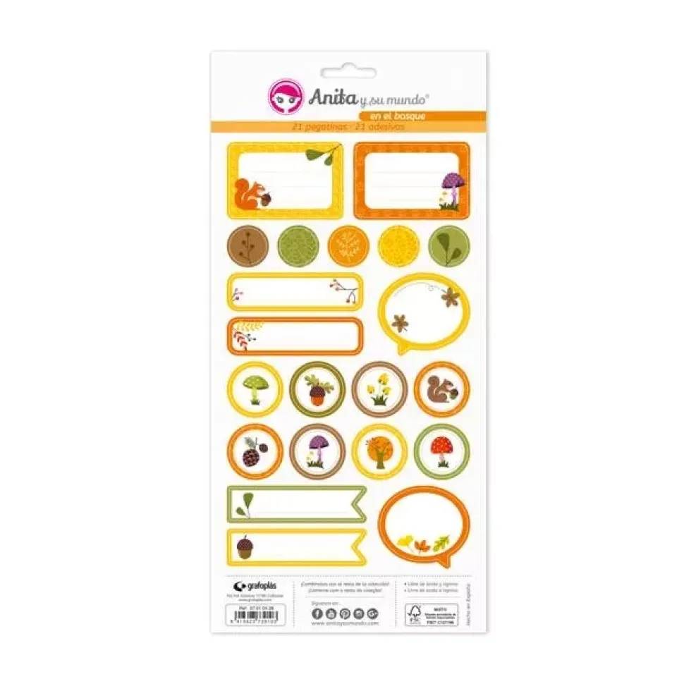 SUPER OFERTA **50%** Pegatinas En el bosque Anita y su mundo