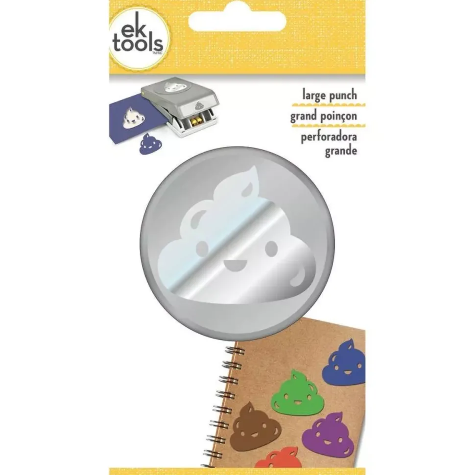 SUPER OFERTA **40%** Perforadora Emoji Caquita Sonriente EK Tools