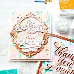 SUPER OFERTA **30%** Placa Compatible Con Glimmer You Sparkle PinkFresh Studio