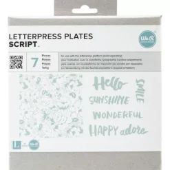 SUPER OFERTA **40%** Placas de impresión Script Letterpress