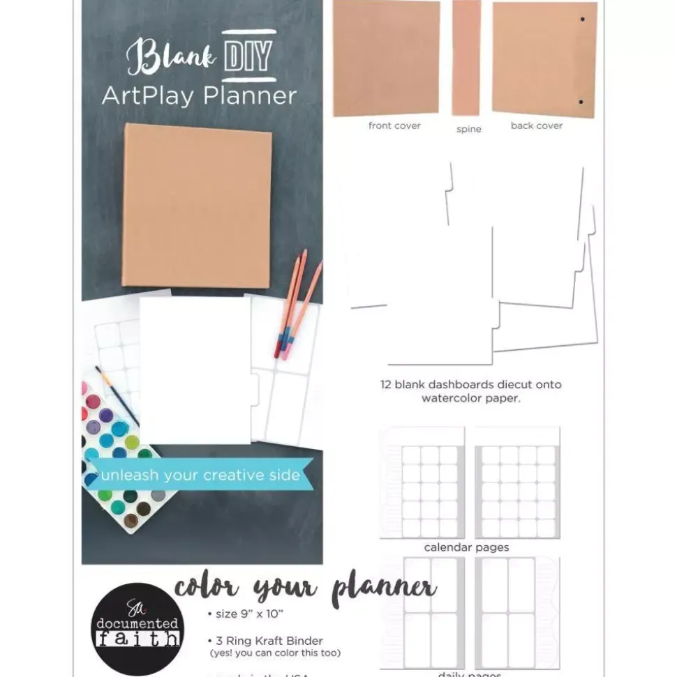 SUPER OFERTA **40%** Planner Kraft Blank DIY Faith Adorn-It