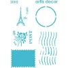 SUPER OFERTA **40%** Plantilla de Stencil Sello Artis Decor 15x20cm