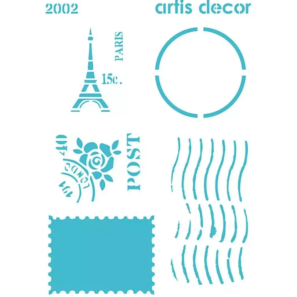 SUPER OFERTA **40%** Plantilla de Stencil Sello Artis Decor 15x20cm