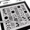 SUPER OFERTA **40%** Plantilla de Stencil Pequeñas Franjas Carabelle 15x15cm