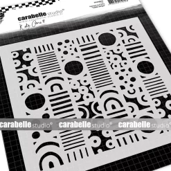 SUPER OFERTA **40%** Plantilla de Stencil Pequeñas Franjas Carabelle 15x15cm