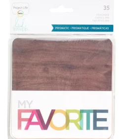 SUPER OFERTA **40%** Project Life Tarjetas Prismatic 4x4" Heidi Swapp