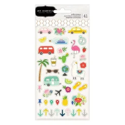 SUPER OFERTA **50%** Puffy Stickers Chasing Adventure Jen Hadfield