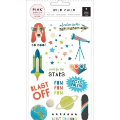 SUPER OFERTA **40%** Rub-On Wild Child Boy Pink Paislee