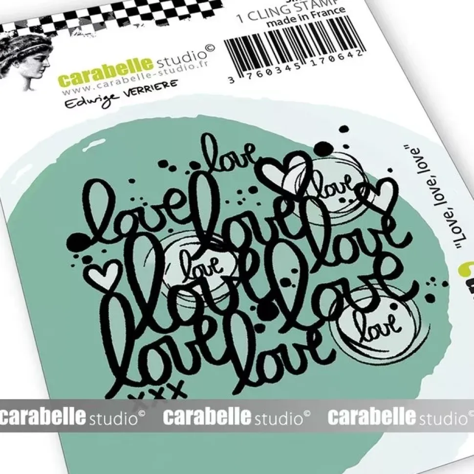 SUPER OFERTA **40%** Sello de Caucho Love, Love, Love Carabelle