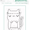 SUPER OFERTA **40%** Sello transparente Franken-gato MMedel Illustrations