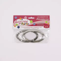 SUPER OFERTA **60%** Set 2 Cierres Ovalados de Metal Stamperia