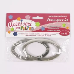 SUPER OFERTA **60%** Set 2 Cierres Ovalados de Metal Stamperia