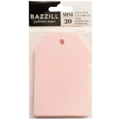 SUPER OFERTA **40%** Set 20 Mini Etiquetas Pink Frosting Bazzill