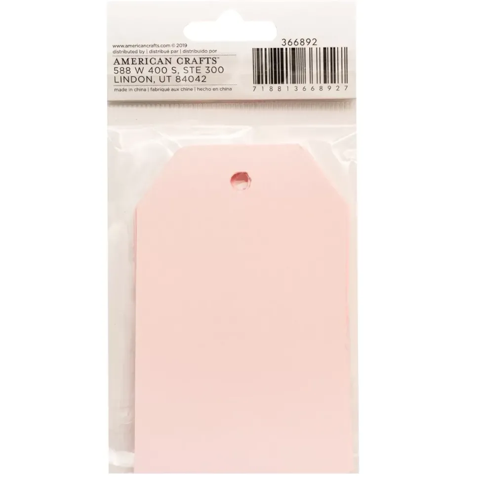 SUPER OFERTA **40%** Set 20 Mini Etiquetas Pink Frosting Bazzill