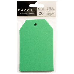 SUPER OFERTA **30%** Set 20 Mini Etiquetas Green Apple Bazzill