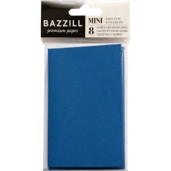 SUPER OFERTA **30%** Set 8 Mini tarjetas y Sobres Pastel de Arándano Bazzill