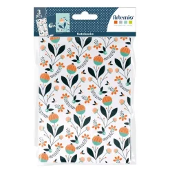SUPER OFERTA **40%** Set 3 Notebook Blossom Artemio 15x10cm
