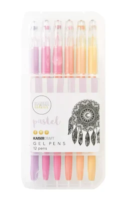 SUPER OFERTA **40%** Set de 12 bolígrafos pastel KaiserColour de gel