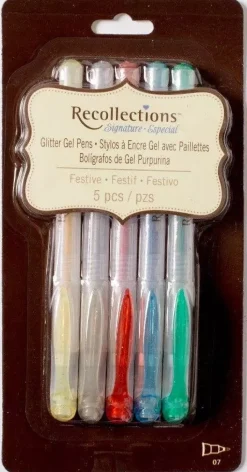 SUPER OFERTA **40%** Set de 5 bolígrafos de gel Festivo Recollection