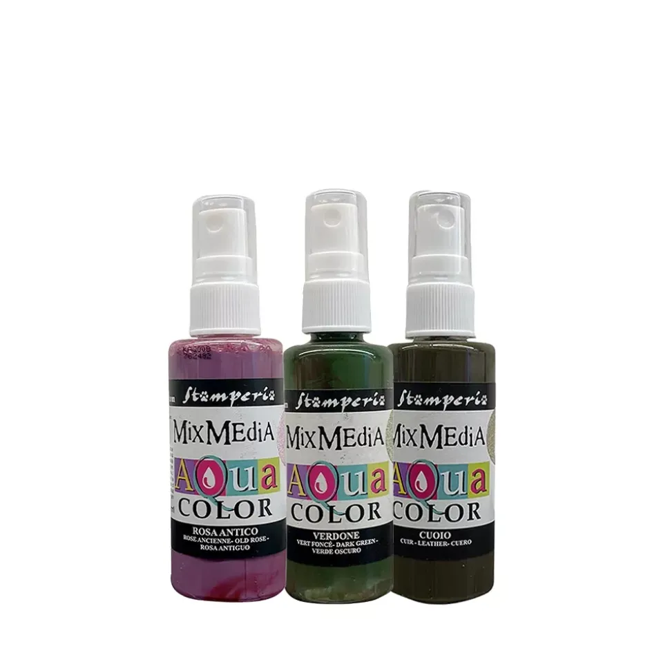 SUPER OFERTA **40%** Set de 3 colores spray Romantic Woodland Stamperia