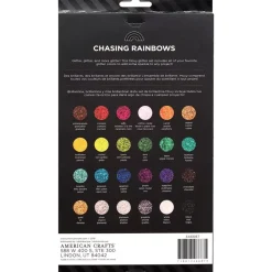 SUPER OFERTA **40%** Set de 24 glitter extra fino Chasing Rainbows Moxy