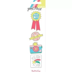 SUPER OFERTA **60%** Set de 4 pines Good Vibes My Mind's Eye