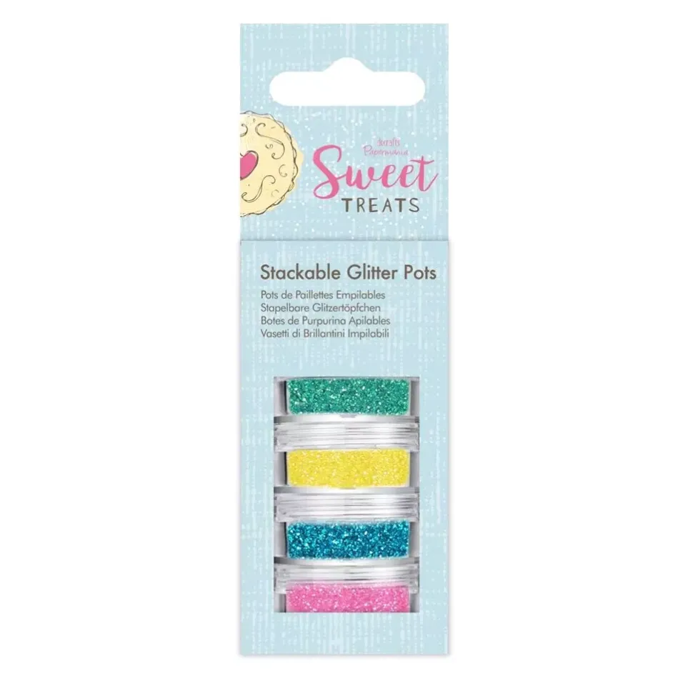 SUPER OFERTA **40%** Set de 4 purpurinas Sweet Treats